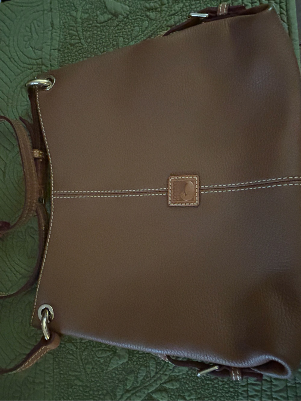 Dooney and Bourke Classic Brown Leather Shoulder Bag - Gently Used
